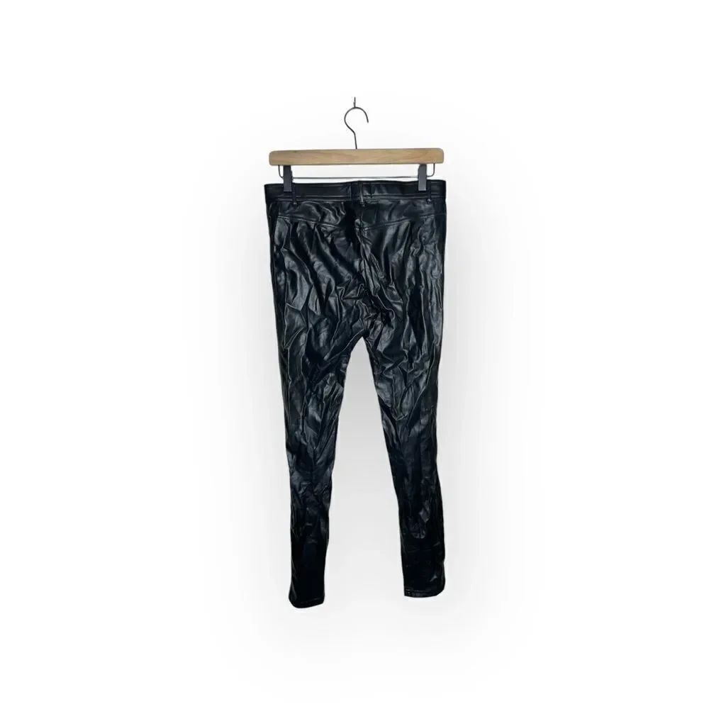 Wilfred Free Faux Leather Black Pants Size 4